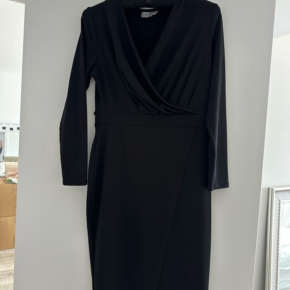 Elegant Black Wrap Dress